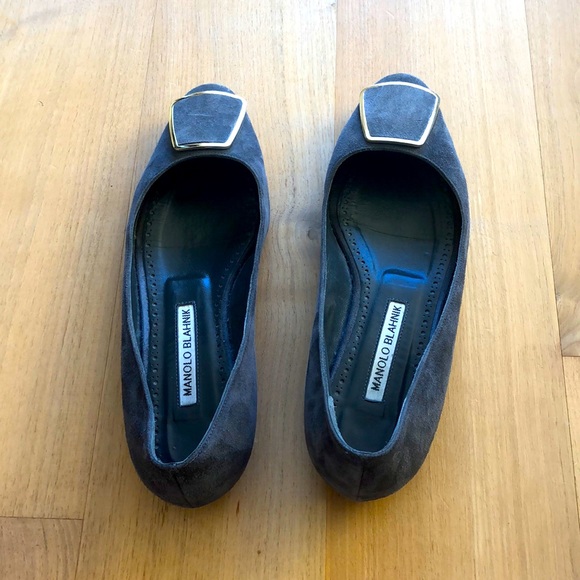 Manolo Blahnik Shoes - Grey manolo blahnik size 37 very good condition. Wore it 3 times